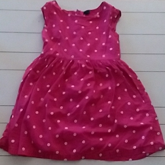 Gap Kids medium 8 pink white polka dot dress - Picture 1 of 7